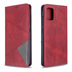 Handytasche Stand Schutzhülle Flip Leder Hülle B07F für Samsung Galaxy M40S Rot