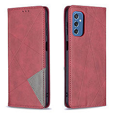 Handytasche Stand Schutzhülle Flip Leder Hülle B07F für Samsung Galaxy M52 5G Rot