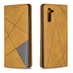 Handytasche Stand Schutzhülle Flip Leder Hülle B07F für Samsung Galaxy Note 10 5G Hellbraun