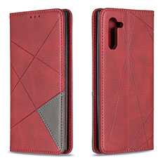 Handytasche Stand Schutzhülle Flip Leder Hülle B07F für Samsung Galaxy Note 10 5G Rot