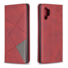 Handytasche Stand Schutzhülle Flip Leder Hülle B07F für Samsung Galaxy Note 10 Plus 5G Rot