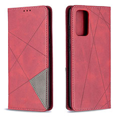 Handytasche Stand Schutzhülle Flip Leder Hülle B07F für Samsung Galaxy Note 20 5G Rot