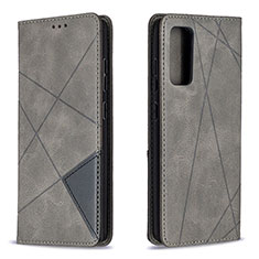 Handytasche Stand Schutzhülle Flip Leder Hülle B07F für Samsung Galaxy S20 FE (2022) 5G Grau