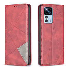 Handytasche Stand Schutzhülle Flip Leder Hülle B07F für Xiaomi Mi 12T 5G Rot