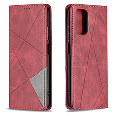 Handytasche Stand Schutzhülle Flip Leder Hülle B07F für Xiaomi Poco M5S Rot