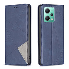 Handytasche Stand Schutzhülle Flip Leder Hülle B07F für Xiaomi Poco X5 5G Blau