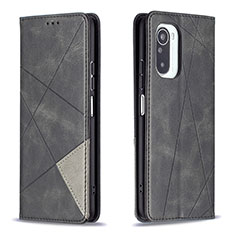 Handytasche Stand Schutzhülle Flip Leder Hülle B07F für Xiaomi Redmi K40 Pro+ Plus 5G Schwarz