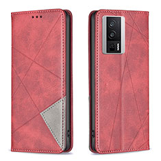 Handytasche Stand Schutzhülle Flip Leder Hülle B07F für Xiaomi Redmi K60 Pro 5G Rot