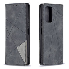 Handytasche Stand Schutzhülle Flip Leder Hülle B07F für Xiaomi Redmi Note 10 Pro 4G Schwarz