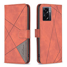 Handytasche Stand Schutzhülle Flip Leder Hülle B08F für OnePlus Nord N300 5G Orange