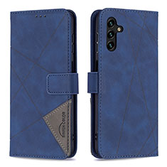 Handytasche Stand Schutzhülle Flip Leder Hülle B08F für Samsung Galaxy A13 5G Blau