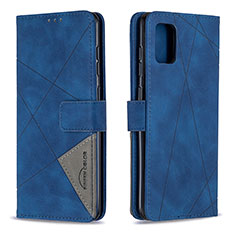 Handytasche Stand Schutzhülle Flip Leder Hülle B08F für Samsung Galaxy A31 Blau