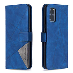 Handytasche Stand Schutzhülle Flip Leder Hülle B08F für Samsung Galaxy S20 Plus 5G Blau