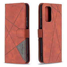 Handytasche Stand Schutzhülle Flip Leder Hülle B08F für Xiaomi Redmi Note 10 Pro 4G Orange