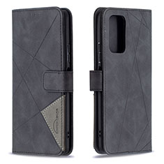 Handytasche Stand Schutzhülle Flip Leder Hülle B08F für Xiaomi Redmi Note 10 Pro Max Schwarz