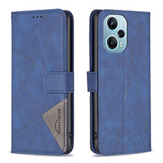 Handytasche Stand Schutzhülle Flip Leder Hülle B08F für Xiaomi Redmi Note 12 Turbo 5G Blau