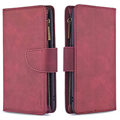 Handytasche Stand Schutzhülle Flip Leder Hülle B09F für Samsung Galaxy A70 Rot