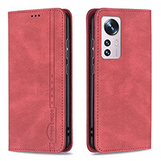 Handytasche Stand Schutzhülle Flip Leder Hülle B09F für Xiaomi Mi 12 5G Rot