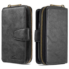 Handytasche Stand Schutzhülle Flip Leder Hülle B10F für Samsung Galaxy M80S Schwarz