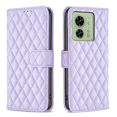 Handytasche Stand Schutzhülle Flip Leder Hülle B11F für Motorola Moto Edge 40 5G Violett