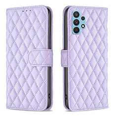 Handytasche Stand Schutzhülle Flip Leder Hülle B11F für Samsung Galaxy A32 4G Violett