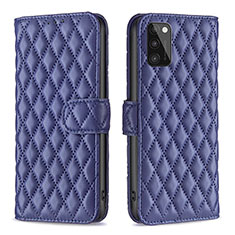 Handytasche Stand Schutzhülle Flip Leder Hülle B11F für Samsung Galaxy A41 Blau