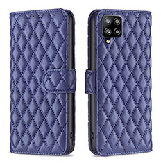 Handytasche Stand Schutzhülle Flip Leder Hülle B11F für Samsung Galaxy A42 5G Blau