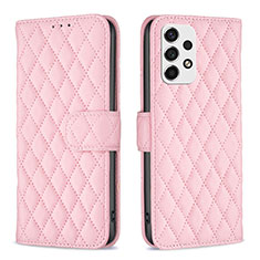 Handytasche Stand Schutzhülle Flip Leder Hülle B11F für Samsung Galaxy A53 5G Rosegold