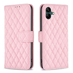 Handytasche Stand Schutzhülle Flip Leder Hülle B11F für Samsung Galaxy M04 Rosegold