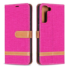 Handytasche Stand Schutzhülle Flip Leder Hülle B11F für Samsung Galaxy S23 5G Pink