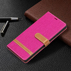 Handytasche Stand Schutzhülle Flip Leder Hülle B11F für Samsung Galaxy S23 Ultra 5G Pink