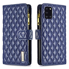 Handytasche Stand Schutzhülle Flip Leder Hülle B12F für Samsung Galaxy A31 Blau