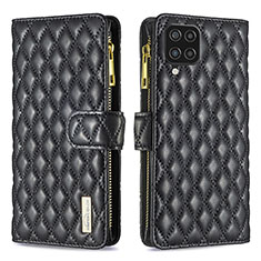 Handytasche Stand Schutzhülle Flip Leder Hülle B12F für Samsung Galaxy F12 Schwarz