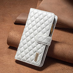 Handytasche Stand Schutzhülle Flip Leder Hülle B12F für Xiaomi Redmi 12C 4G Weiß