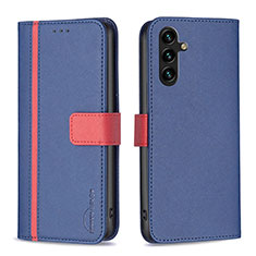 Handytasche Stand Schutzhülle Flip Leder Hülle B13F für Samsung Galaxy A04s Blau