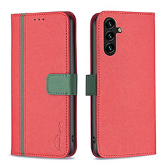 Handytasche Stand Schutzhülle Flip Leder Hülle B13F für Samsung Galaxy A13 5G Rot