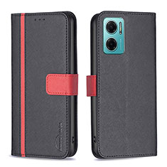 Handytasche Stand Schutzhülle Flip Leder Hülle B13F für Xiaomi Redmi Note 11E 5G Schwarz