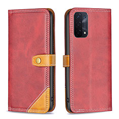 Handytasche Stand Schutzhülle Flip Leder Hülle B14F für OnePlus Nord N200 5G Rot