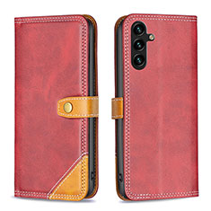 Handytasche Stand Schutzhülle Flip Leder Hülle B14F für Samsung Galaxy A13 5G Rot