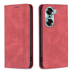 Handytasche Stand Schutzhülle Flip Leder Hülle B15F für Huawei Honor 60 5G Rot