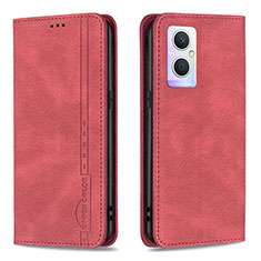 Handytasche Stand Schutzhülle Flip Leder Hülle B15F für OnePlus Nord N20 5G Rot