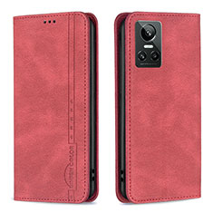 Handytasche Stand Schutzhülle Flip Leder Hülle B15F für Realme GT Neo3 5G Rot