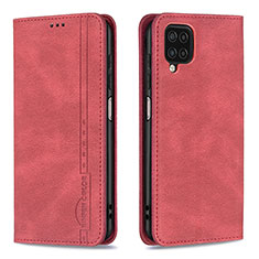 Handytasche Stand Schutzhülle Flip Leder Hülle B15F für Samsung Galaxy A12 5G Rot