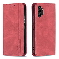 Handytasche Stand Schutzhülle Flip Leder Hülle B15F für Samsung Galaxy A13 4G Rot