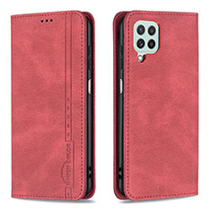 Handytasche Stand Schutzhülle Flip Leder Hülle B15F für Samsung Galaxy A22 4G Rot