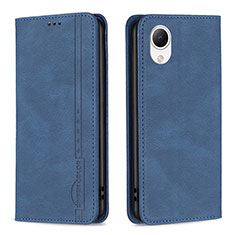 Handytasche Stand Schutzhülle Flip Leder Hülle B15F für Samsung Galaxy A23s Blau