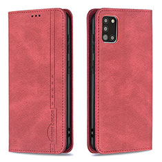 Handytasche Stand Schutzhülle Flip Leder Hülle B15F für Samsung Galaxy A31 Rot