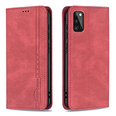 Handytasche Stand Schutzhülle Flip Leder Hülle B15F für Samsung Galaxy A41 Rot