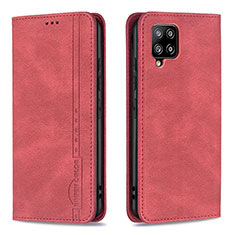 Handytasche Stand Schutzhülle Flip Leder Hülle B15F für Samsung Galaxy A42 5G Rot