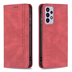 Handytasche Stand Schutzhülle Flip Leder Hülle B15F für Samsung Galaxy A73 5G Rot